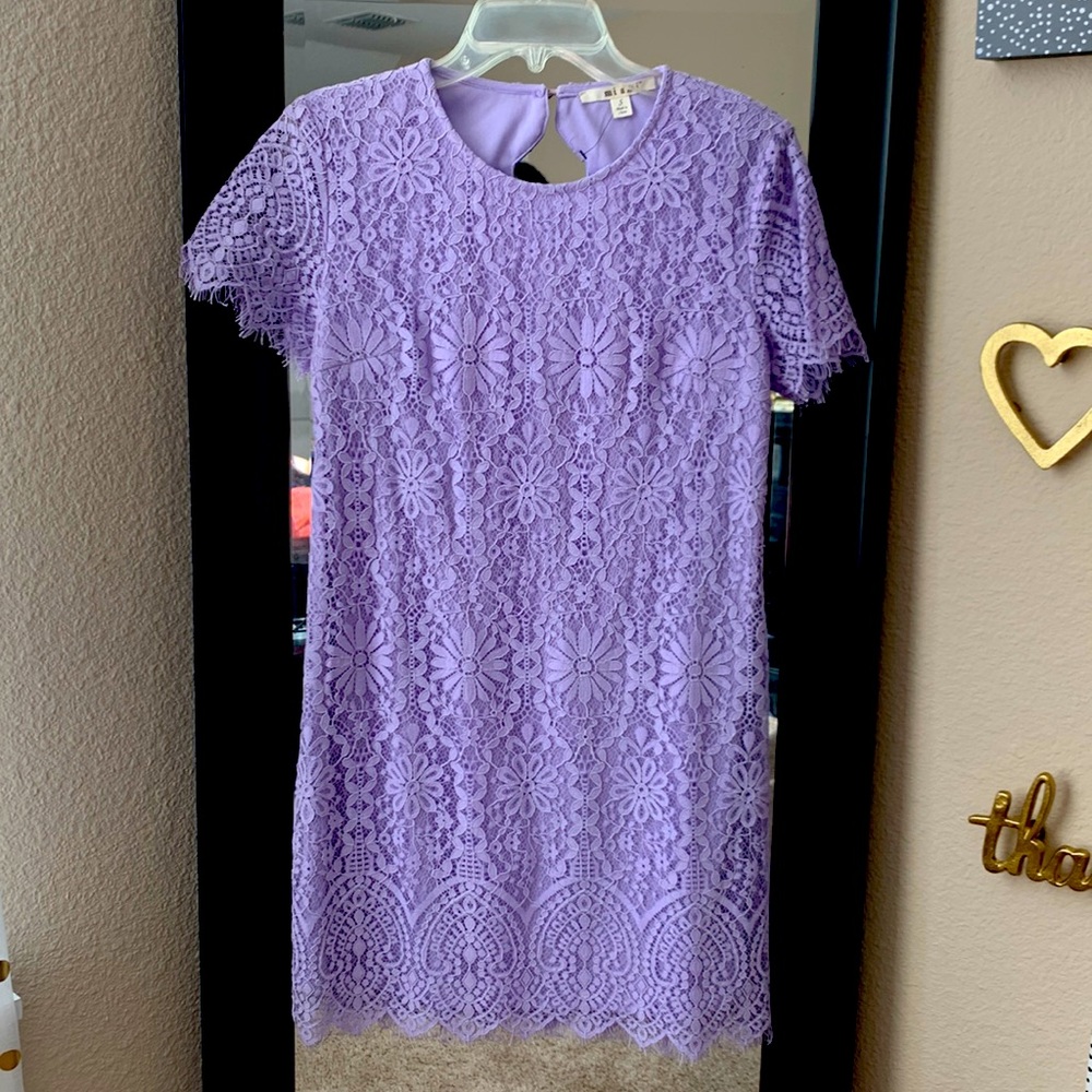 Francesca’s Purple Lilac Lace Mini Dress